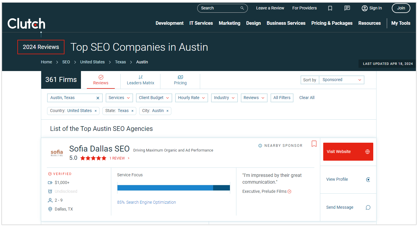 SEO-Agenturen in Austin